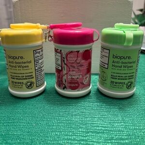 Biopure Anti-bacterial Hand Wipes Trio